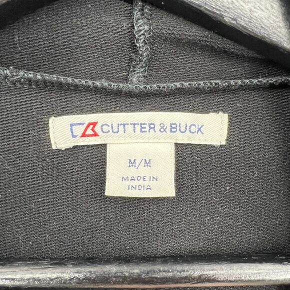 Cutter & Buck Sweatshirt medium womens black thin hooded pocket pullover - Picture 9 of 10